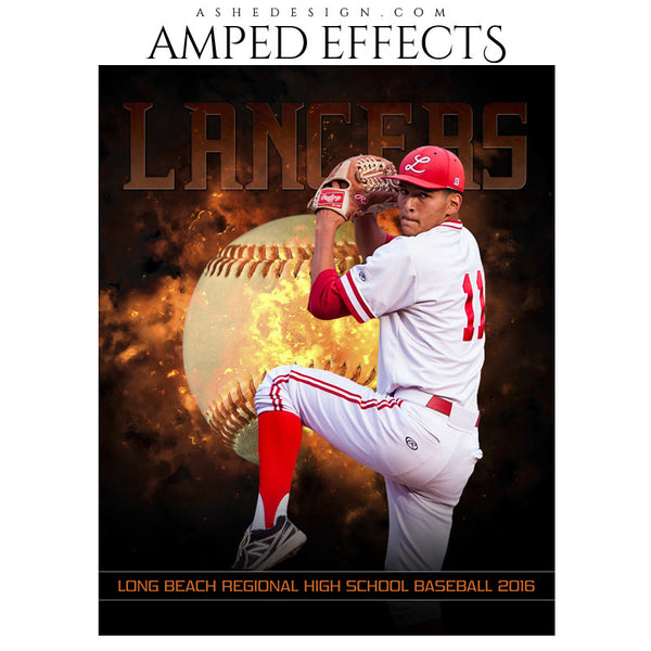 Backdraft Design For Template Amped Effects - Backdraft Baseball Poster Template For Photoshop ...