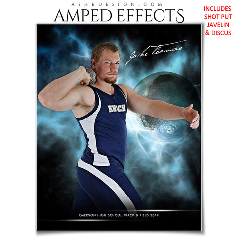 Ashe Design 16x20 Amped Effects Sports Photography Photoshop Templates Electric Explosion Track