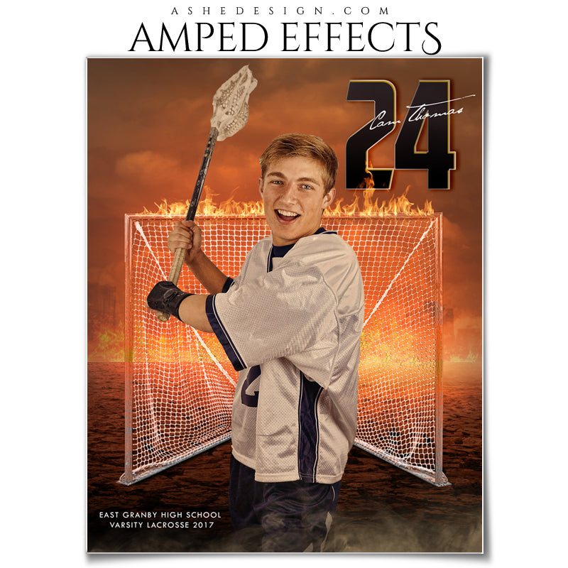 Ashe Design 16x20 Amped Effects Sports Photography Photoshop Templates Inferno Lacrosse