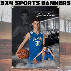 3'x4' Amped Sports Banner - Dream Weaver Basketball Template For Photoshop