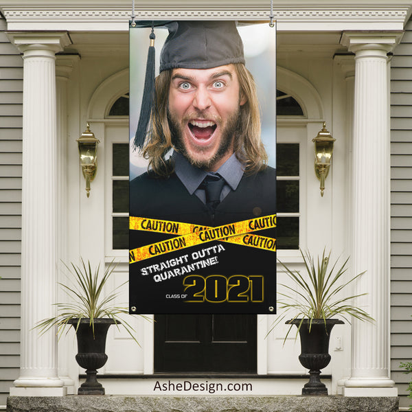 Ashe Design Photoshop Template Grad Party Photo Banner 3x6 Horizontal Lockdown