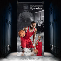 3'x6' Amped Sports Banner - Dream Weaver Basketball Template For Photoshop