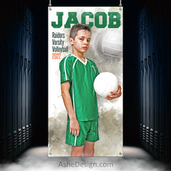 3x6 Amped Sports Banner - In The Zone Volleyball