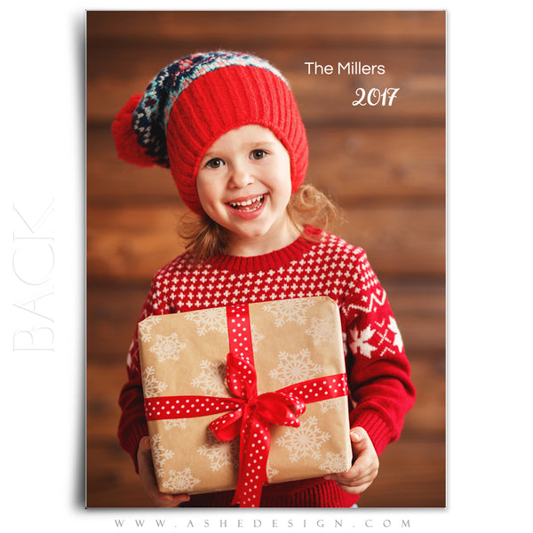5x7 Flat Christmas Card  - Christmas Gift
