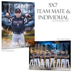 5x7 Team Mate & Individual - Breaking Ground Baseball-Softball