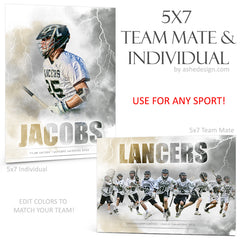 5x7 Team Mate & Individual - Electrified