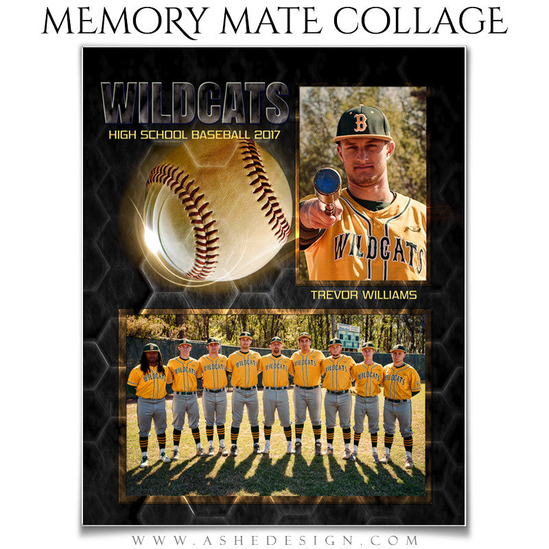 Sports Memory Mates - Honeycomb Baseball