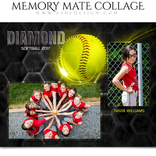Sports Memory Mates - Honeycomb Softball