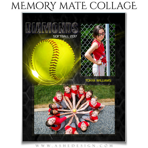 Sports Memory Mates - Honeycomb Softball