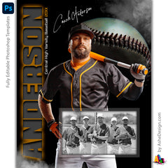 Memory Mates - From The Shadows Baseball Templates For Photoshop