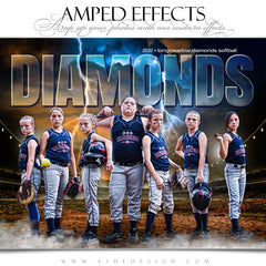 Amped Effects - Breaking Ground - Baseball/Softball - Team Poster Template For Photoshop