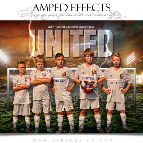 Ashe Design 16x20 Amped Effects Sports Photography Photoshop Templates Breaking Ground Soccer Team
