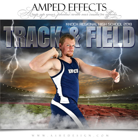 Ashe Design 16x20 Amped Effects Sports Poster - Breaking Ground Track and Field
