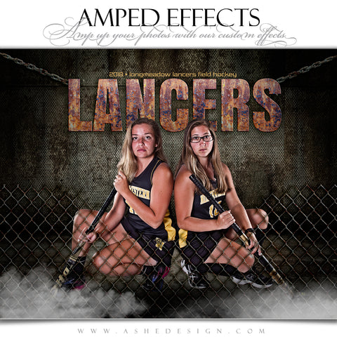 Ashe Design 16x20 Amped Effects Sports Poster - Fenced In