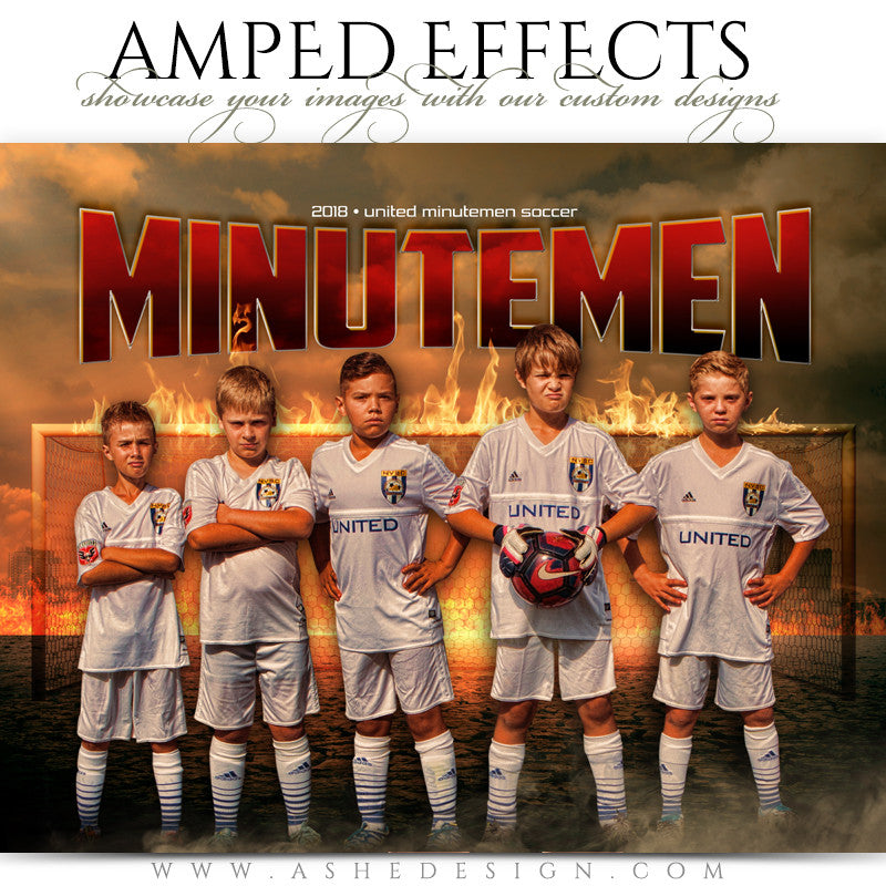 Ashe Design 16x20 Amped Effects Sports Photography Photoshop Templates Inferno Soccer