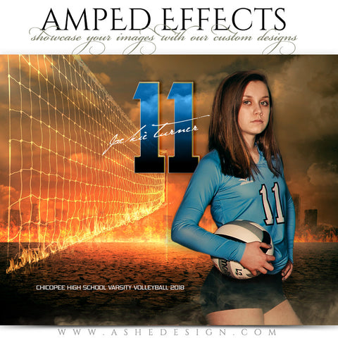 Ashe Design 16x20 Amped Effects Sports Photography Photoshop Templates Inferno Volleyball
