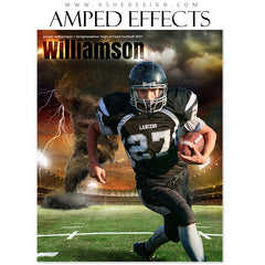 Amped Effects - Tornado Alley - Football Poster Template For Photoshop