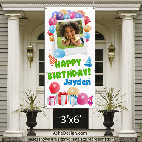 Photo Banner 3'x6' - Balloon Birthday