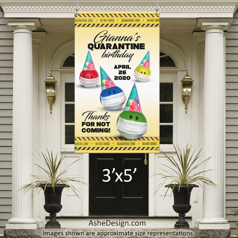Photo Banner 3'x5' - Quarantine Birthday