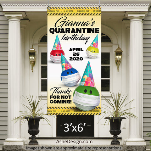 Photo Banner 3'x6' - Quarantine Birthday