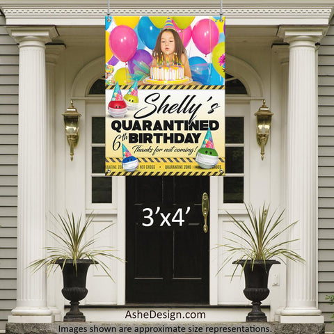 Photo Banner 3'x4' - Quarantine Birthday Photo