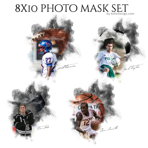 Designer Gems 8x10 Photo Masks - Powder Explosion Set 1