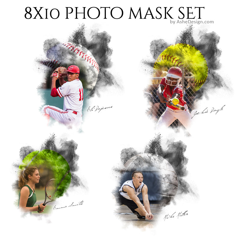 Designer Gems 8x10 Photo Masks - Powder Explosion Set 2