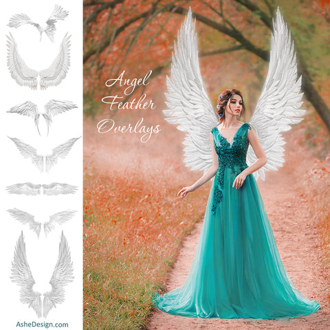 Designer Gems - Angel Feather Overlays