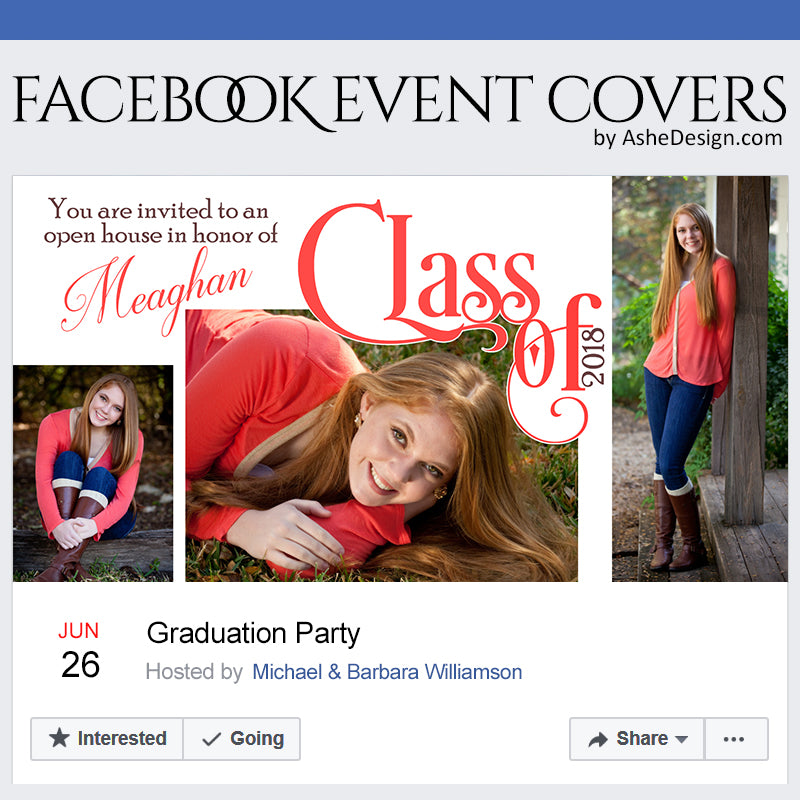 Ashe Design Facebook Event Theme Cover - Simply Worded Grad