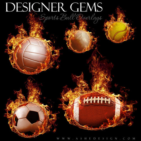 Designer Gems - Fireball Overlays Set 1