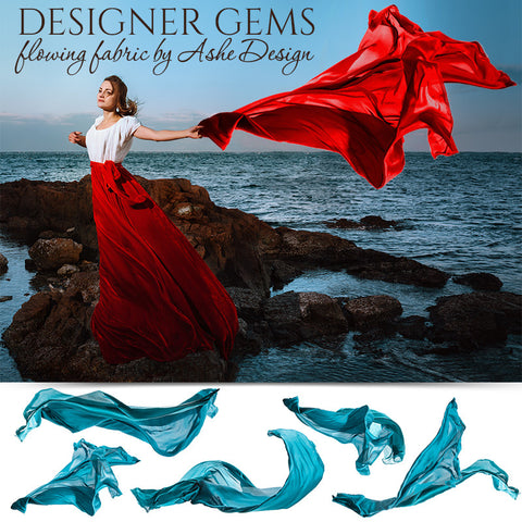 Designer Gems - Flowing Fabric Overlays