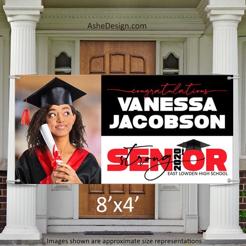 8x4 Graduation Banner - 2020 Senior Strong Wide