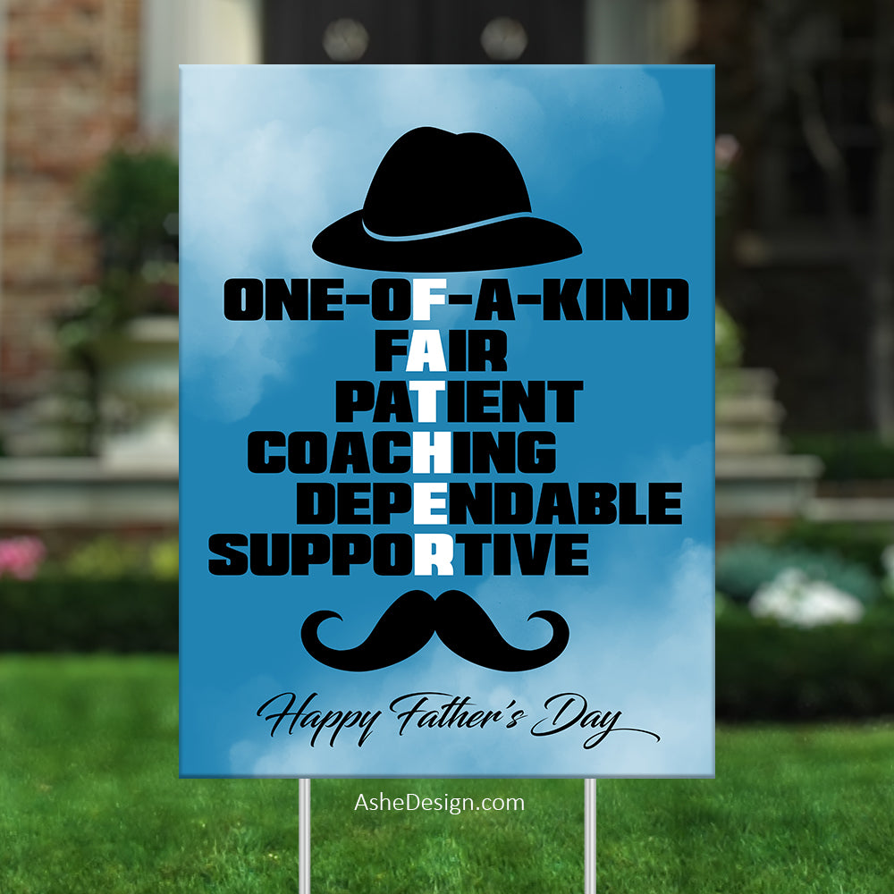 Lawn Sign 18x24 - Word Tree Father