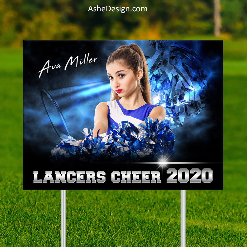 Lawn Sign 18x24 - Electric Explosion Cheer