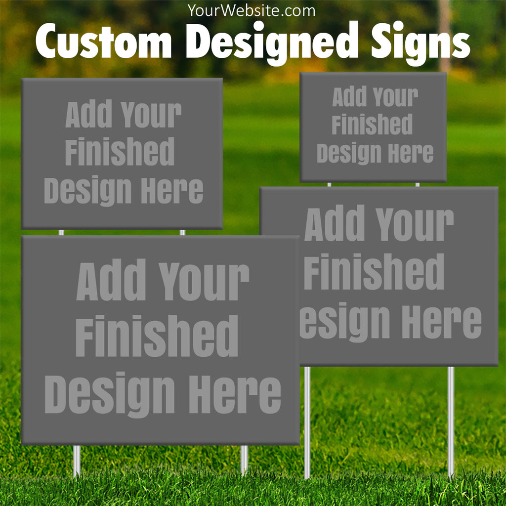 Mockup - Instagram Photo Lawn Signs