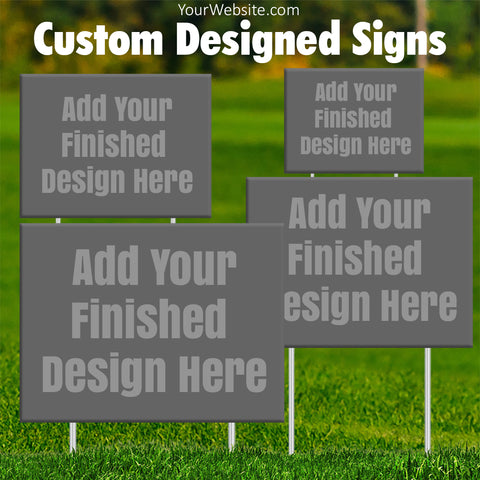 Mockup - Instagram Photo Lawn Signs