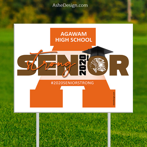 Lawn Sign 18x24 - 2020 Senior Strong Single Letter