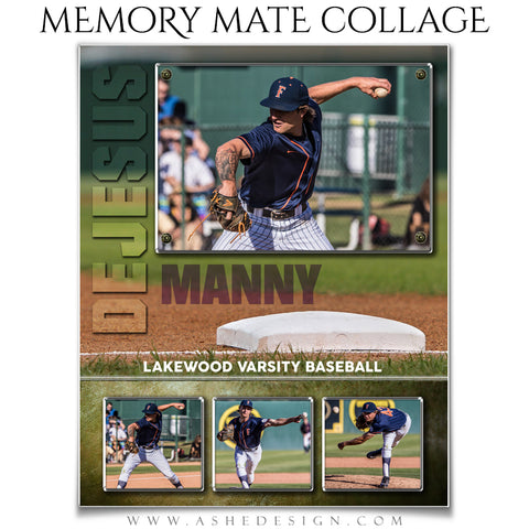 Ashe Design 8x10 Sports Memory Mate - Baseball VT