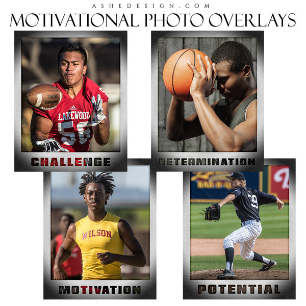 Designer Gems - 16x20 Motivational Sports Photo Overlays