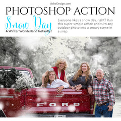 Photoshop Action - Snow Day