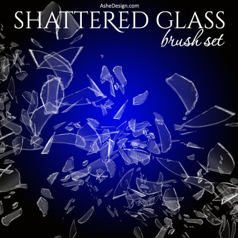 Designer Gems - Photoshop Brush Set - Shattered Glass
