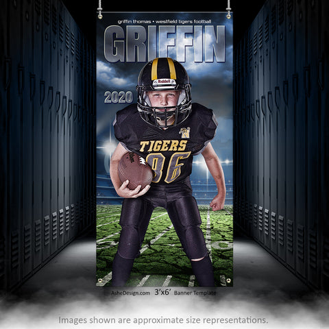 3x6 Amped Sports Banner - Breaking Ground Football
