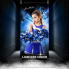 3x6 Amped Sports Banner - Electric Explosion Cheer