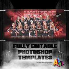 3x6 Team Sports Banner - Electric Explosion Cheer