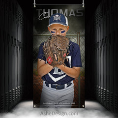 3x6 Amped Sports Banner - Fenced In Baseball Template For Photoshop