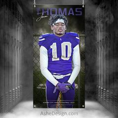 3x6 Amped Sports Banner - Fenced In Football