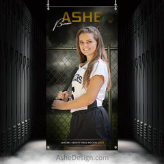 3'x6' Multi Sport Banner - Fenced In Turf Sports Template For Photoshop