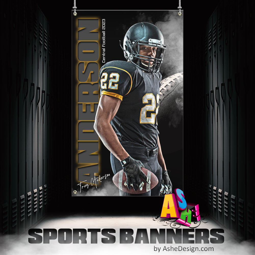 3x5 Amped Sports Banner - From The Shadows Football