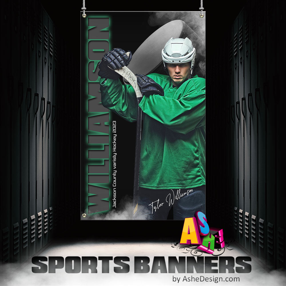 3x5 Amped Sports Banner - From The Shadows Hockey