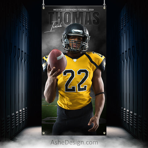 3x6 Amped Sports Banner - In The Shadows Football
